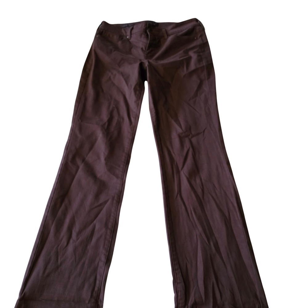 NYDJ Marilyn Straight Leg Pants Brown Lift Tuck Technology Size 8